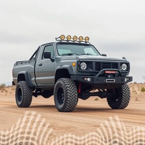 Camioneta todoterreno gris