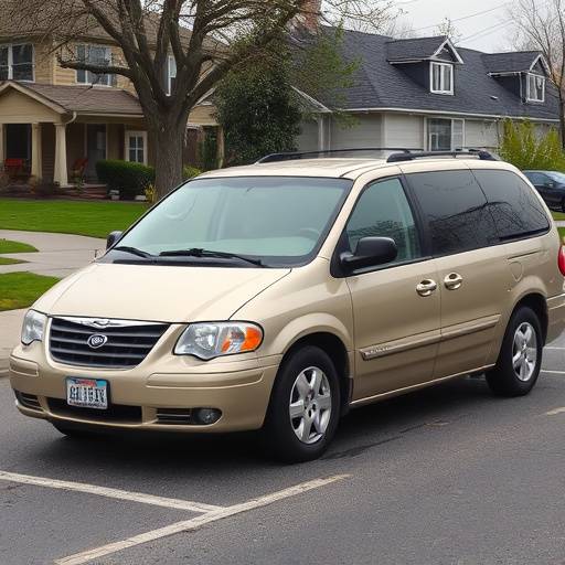 Minivan familiar beige