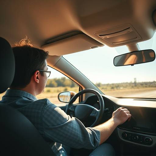 Prueba de conducción de un coche nuevo